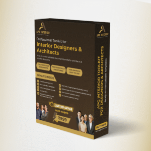 Interior Designers & Architects Professional Toolkit – Editable Documents Bundle (Word + Excel)